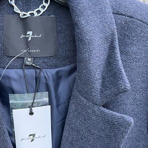 7 for all mankind wool-blend winter coat, size Medium